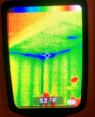 infrared showing temperature variations